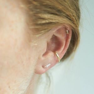 Catbird Pearl Ear Climber Single Earring
